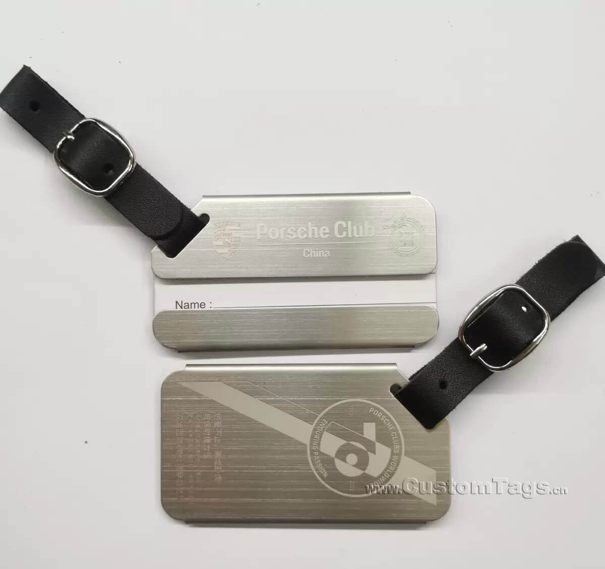 metal luggage tags