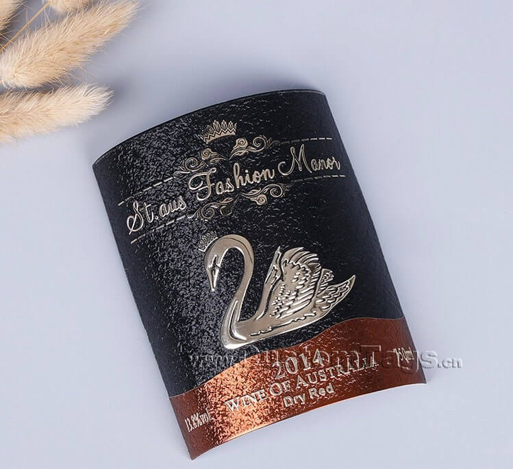 custom metal wine labels & tags for bottles