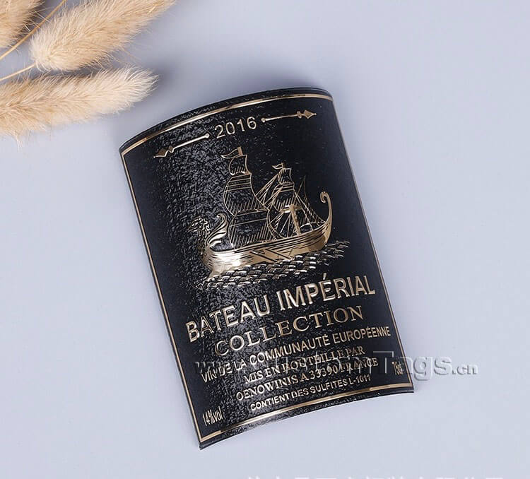 metal wine labels
