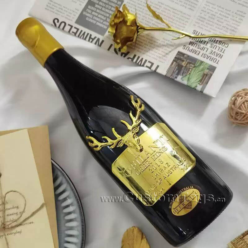 metal wine labels