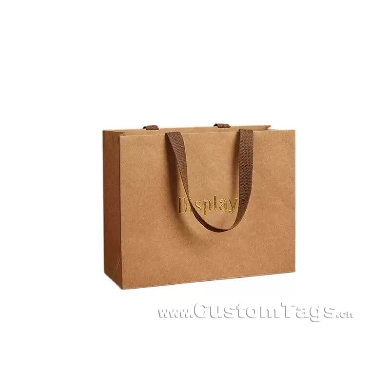 custom printed paper bags with logo & handles for clothing