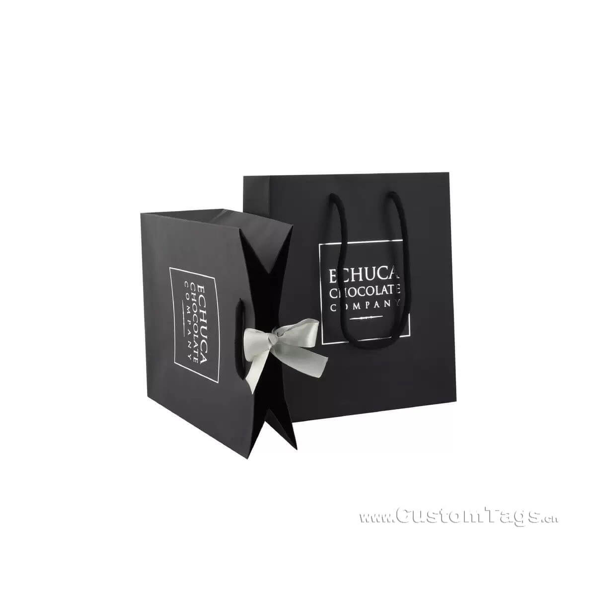 custom printed paper bags with logo & handles for clothing