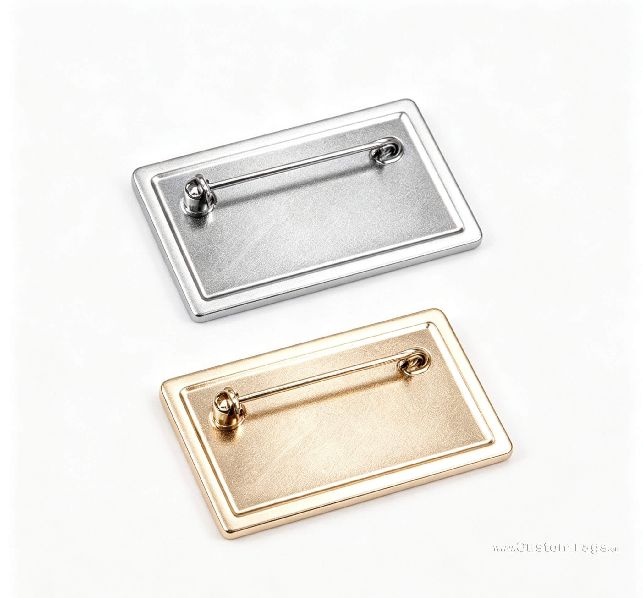 custom metal clothing tags and tags with safety pin