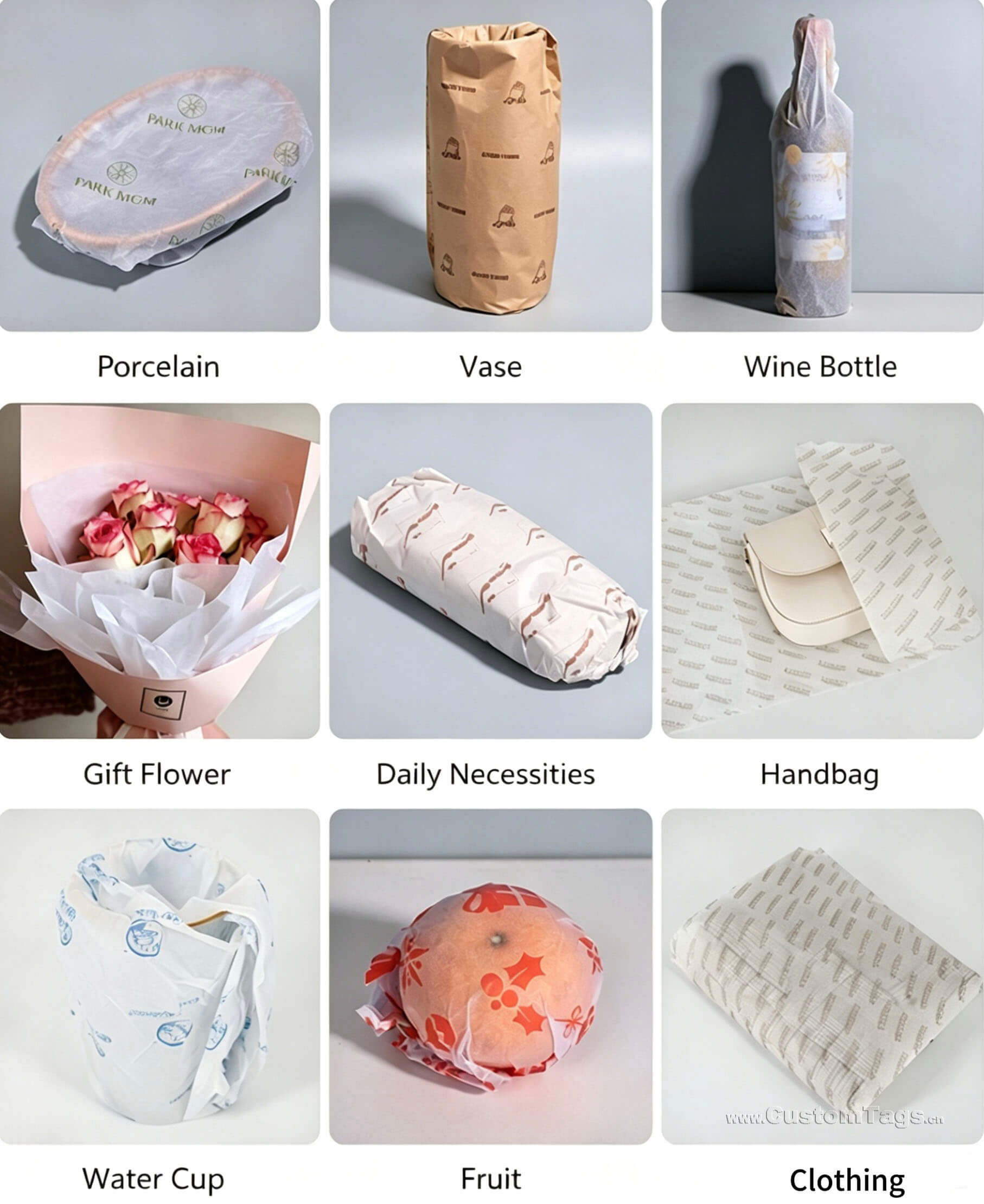 custom clothing wrapping paper applications