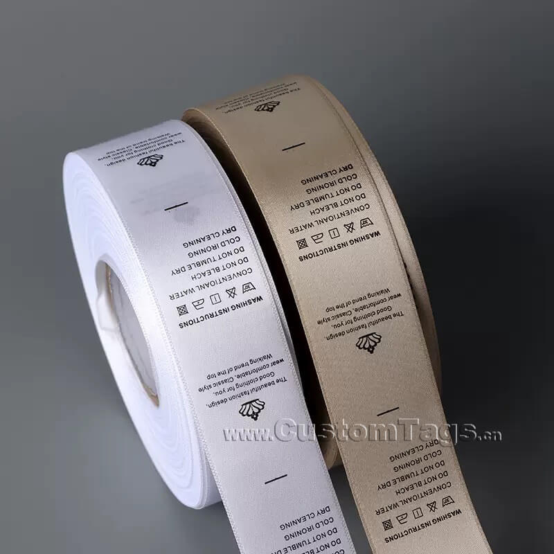 custom printed care labels for clothing with care symbols ﻿