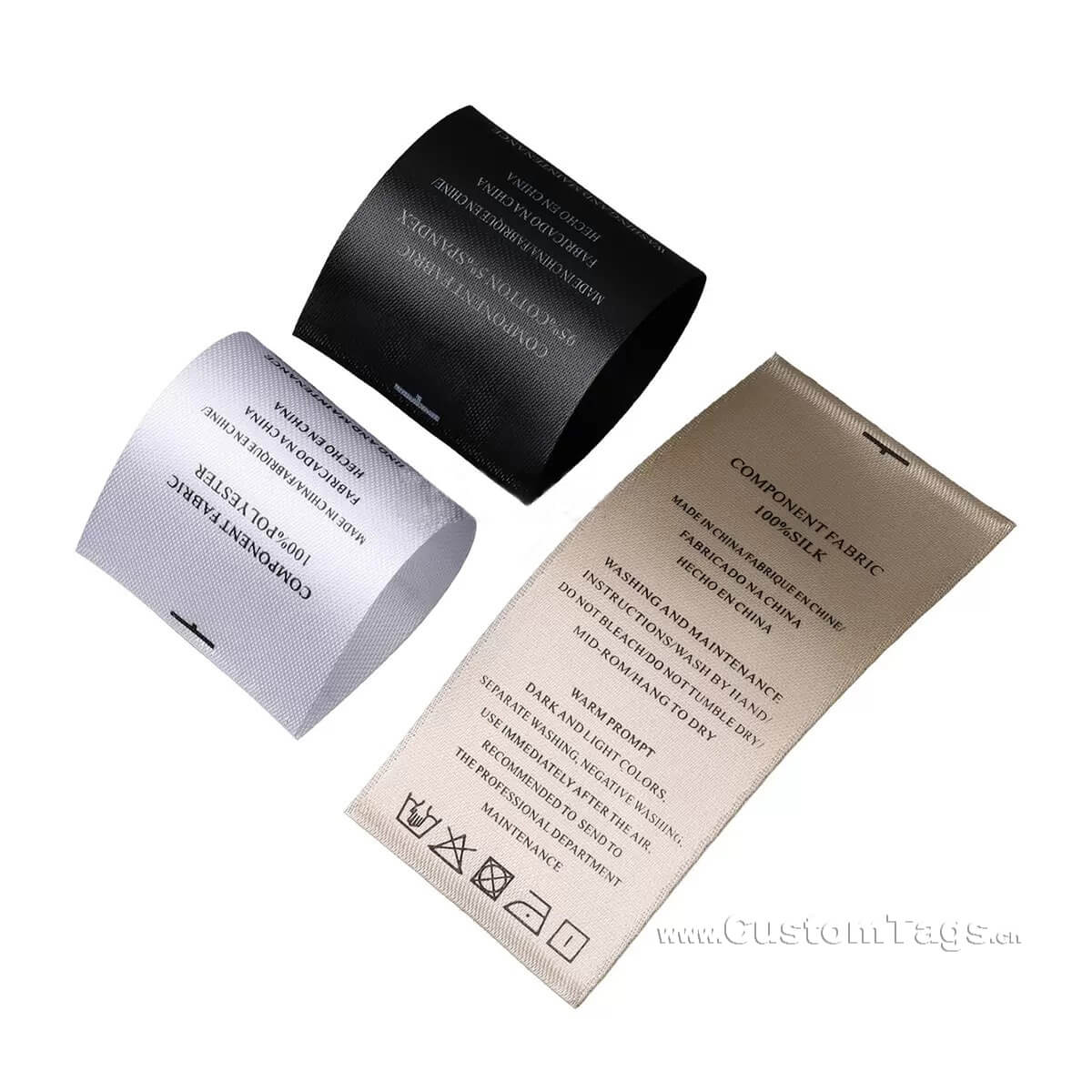 custom printed care labels for clothing with care symbols ﻿
