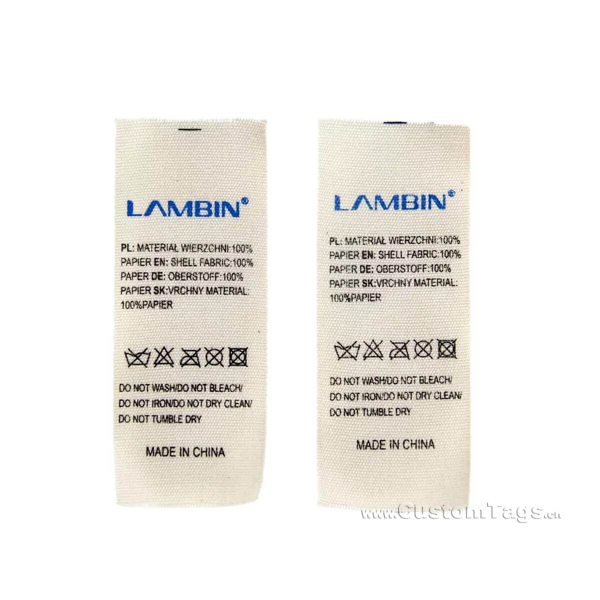 custom printed care labels for clothing with care symbols ﻿