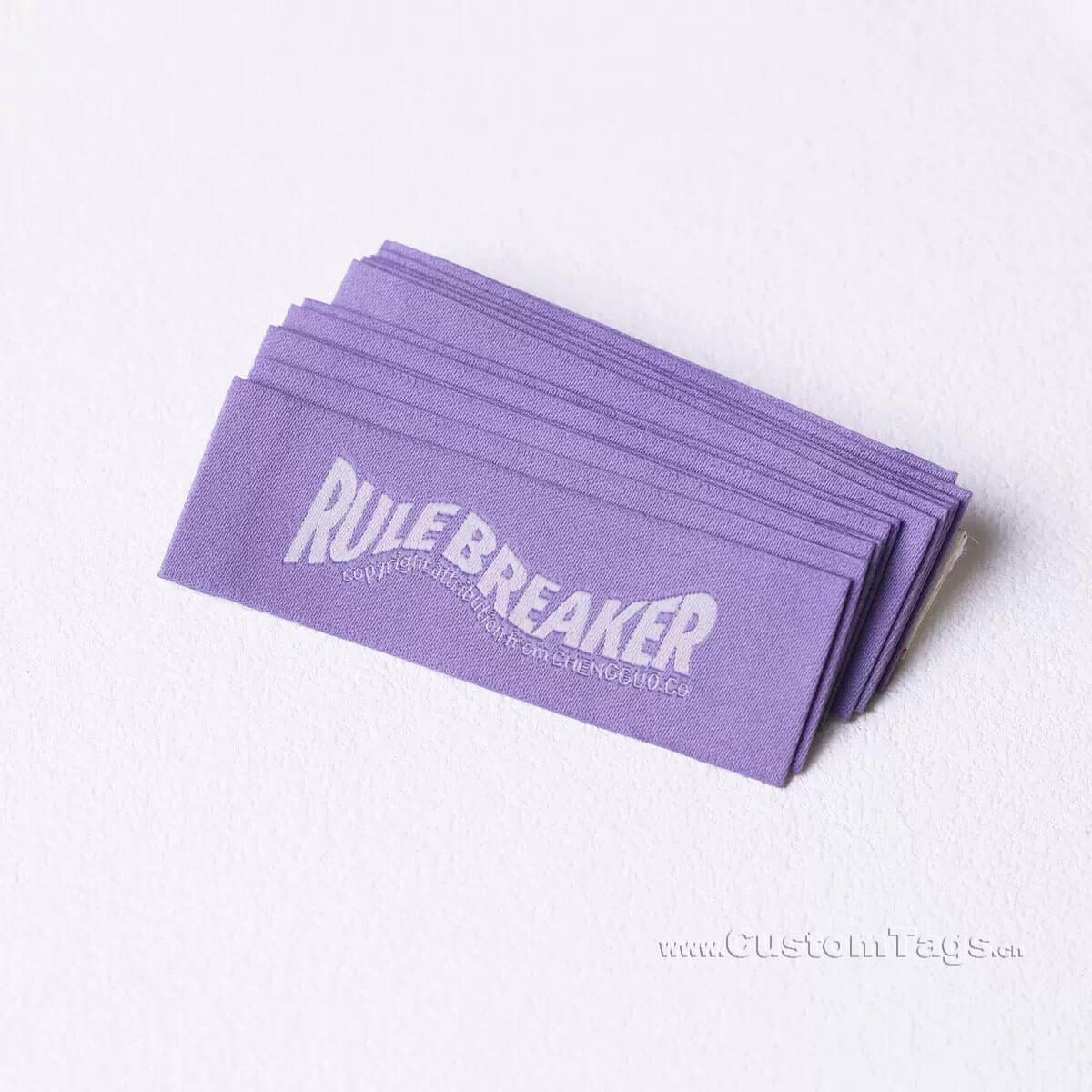 custom damask woven labels for clothing