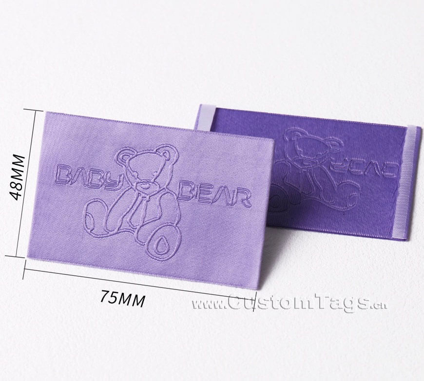 damask woven labels