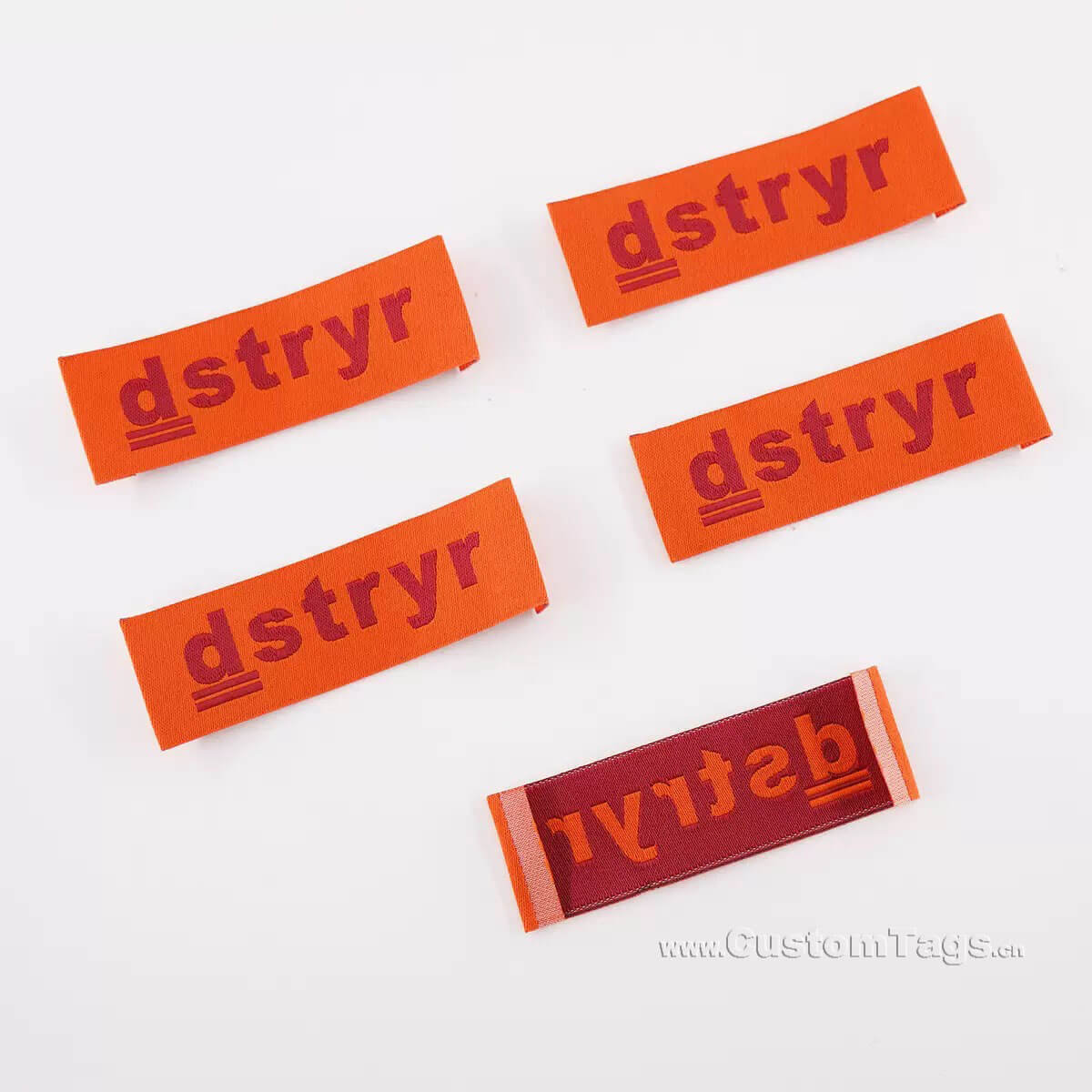 damask woven labels