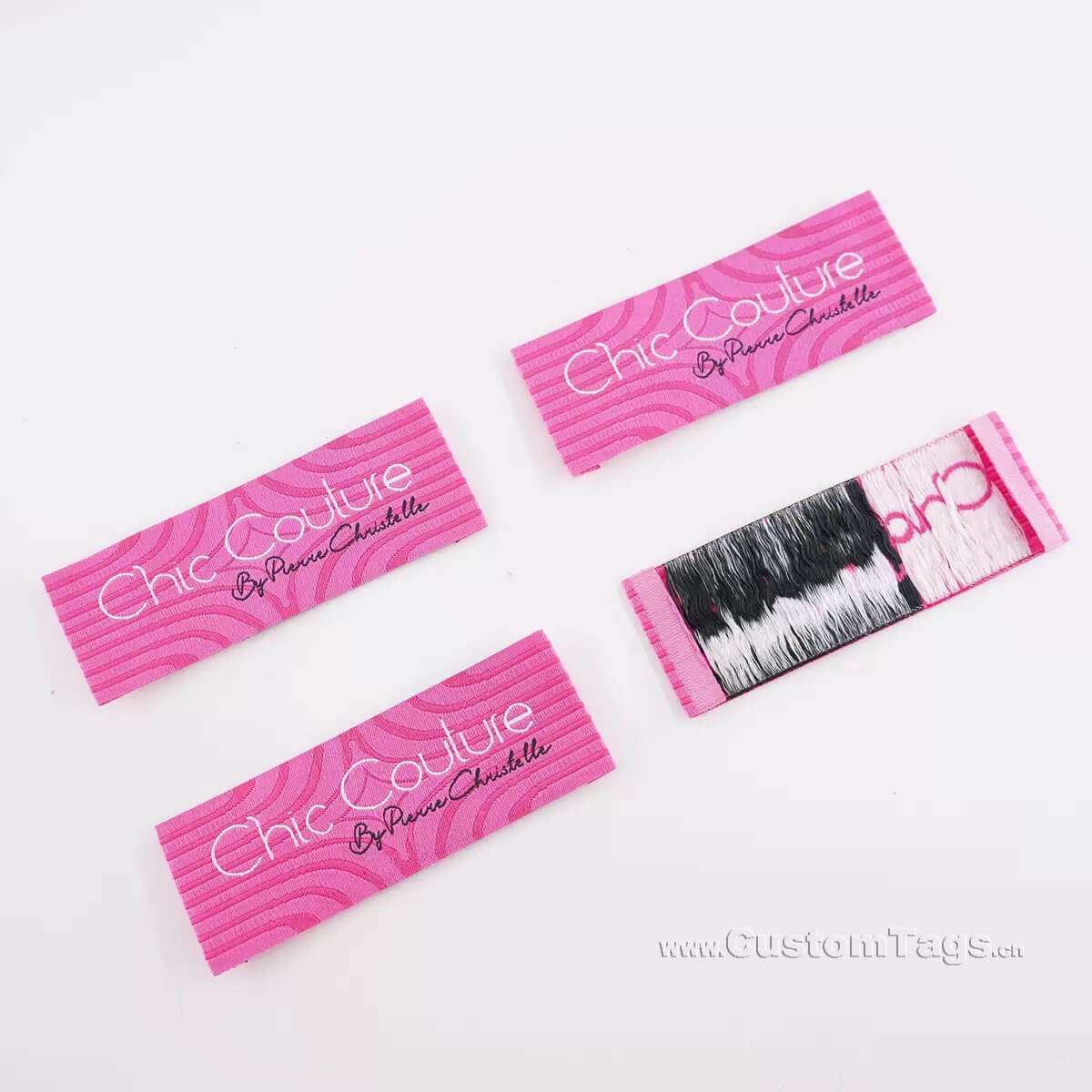 damask woven labels