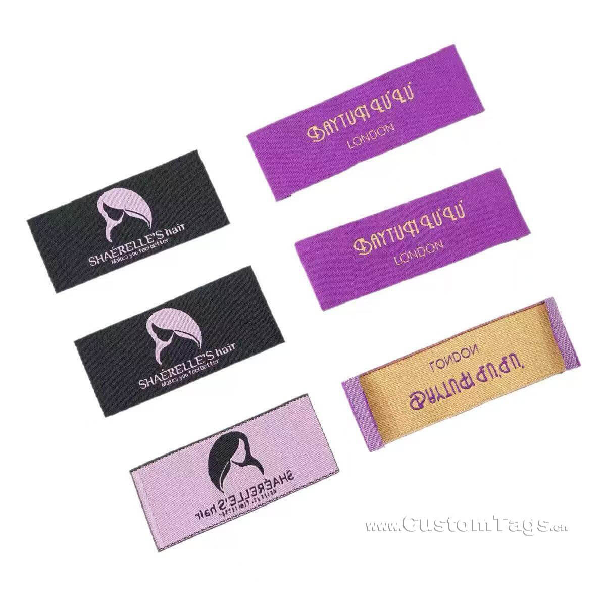 damask woven labels