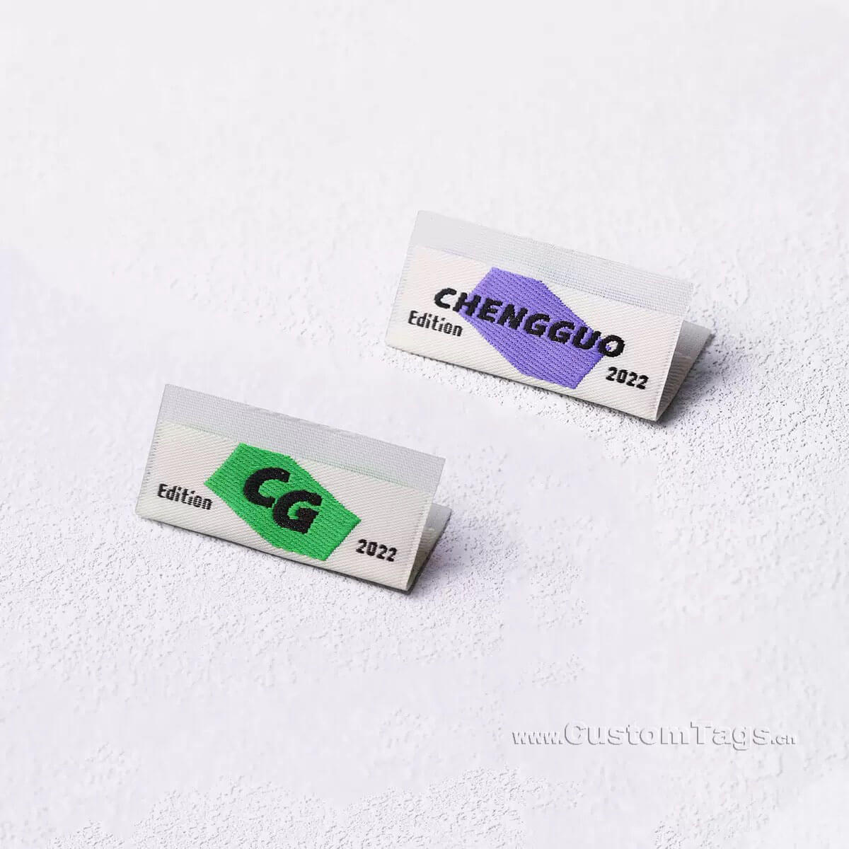 damask woven labels