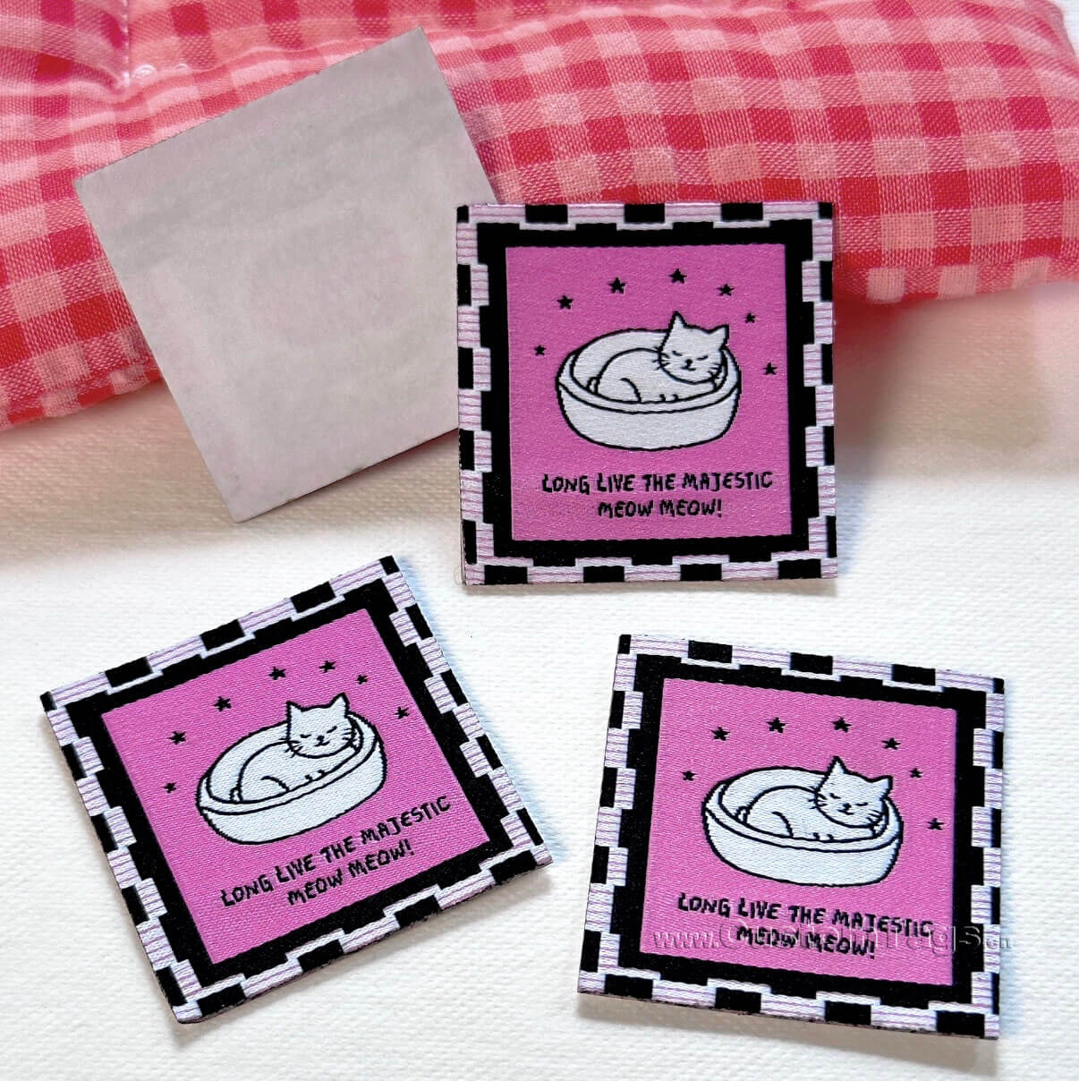 iron on woven labels