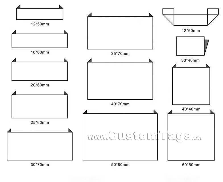 main labels size
