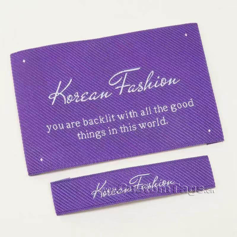 custom neck tags for clothing brands