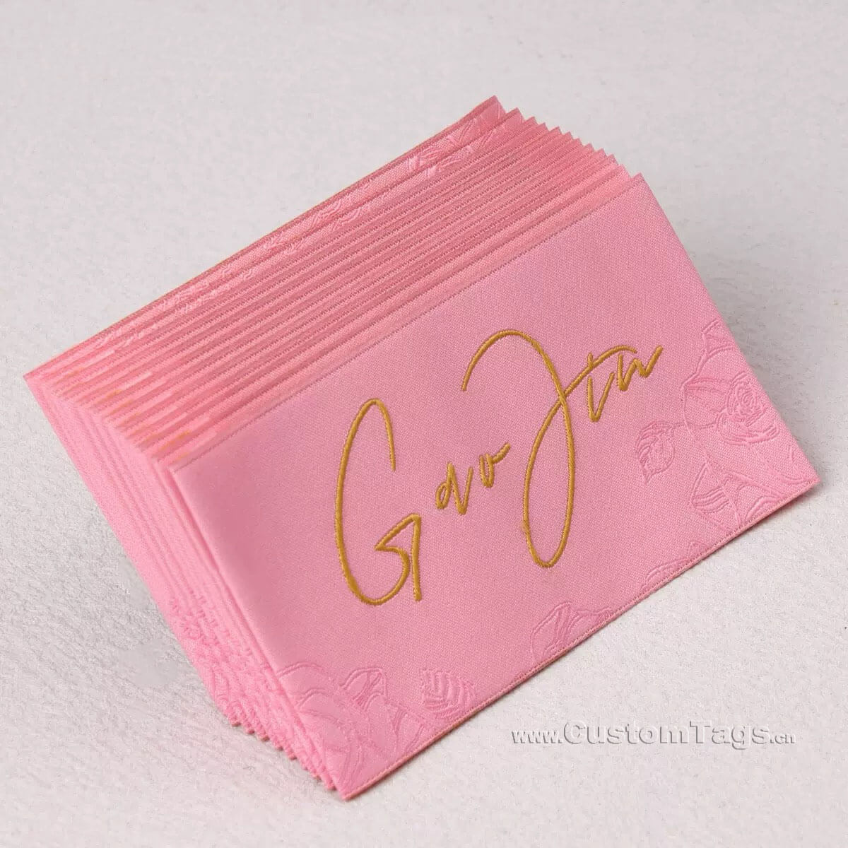 custom satin woven labels for clothing