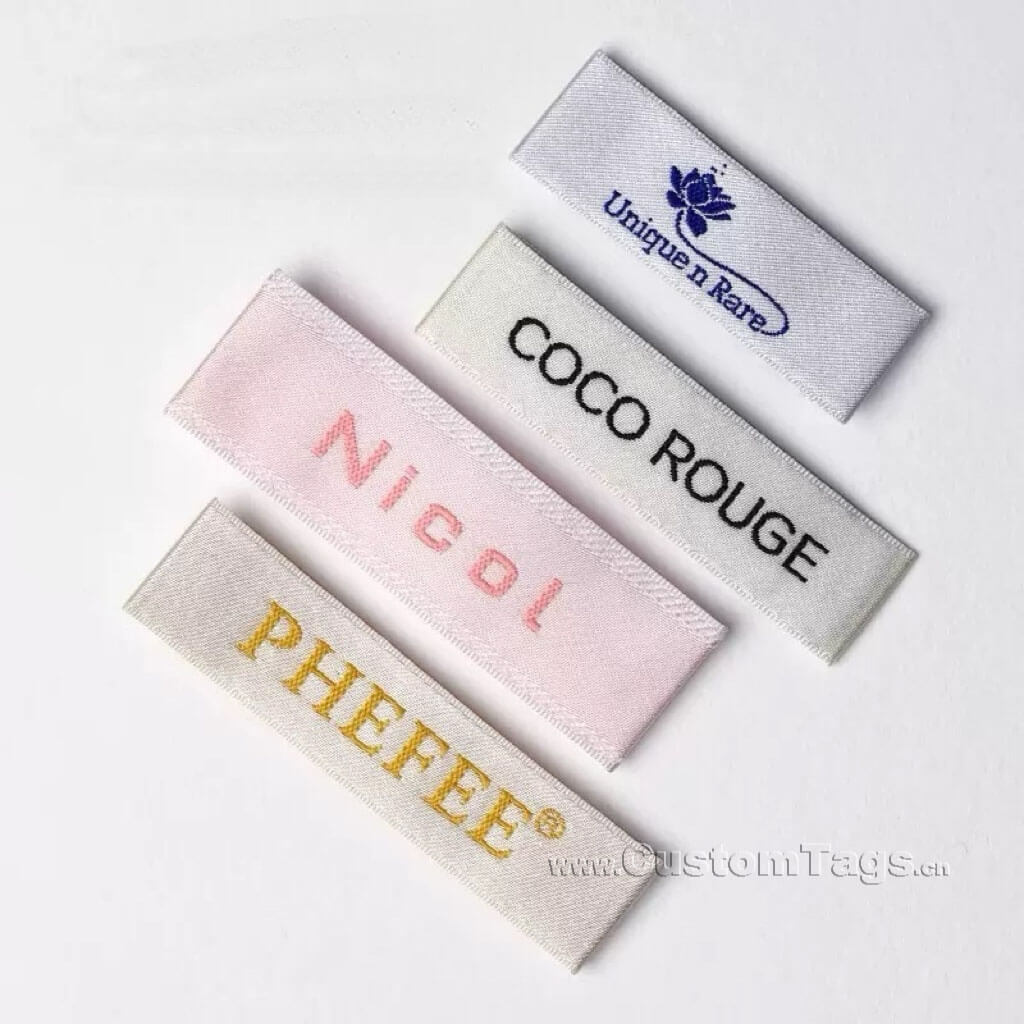 satin woven labels