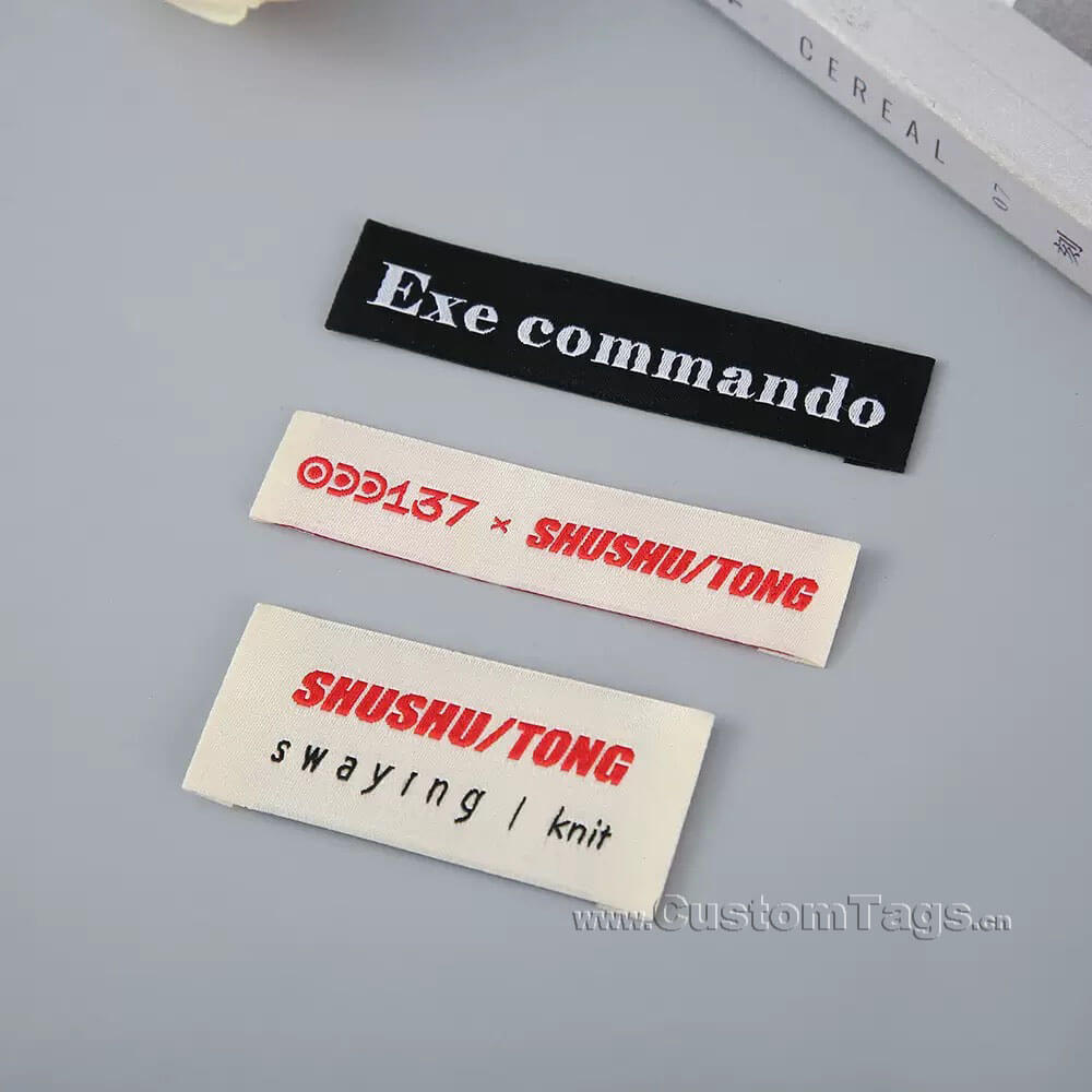 satin woven labels