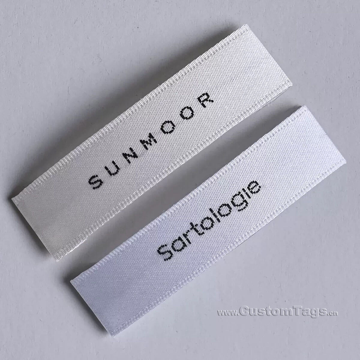 satin woven labels