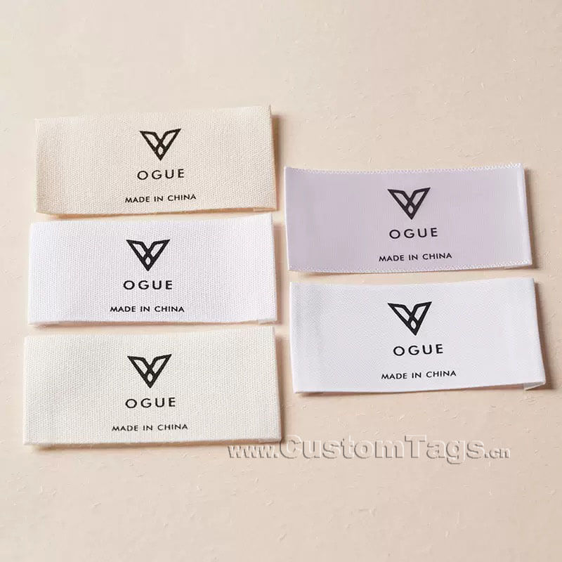 satin woven labels