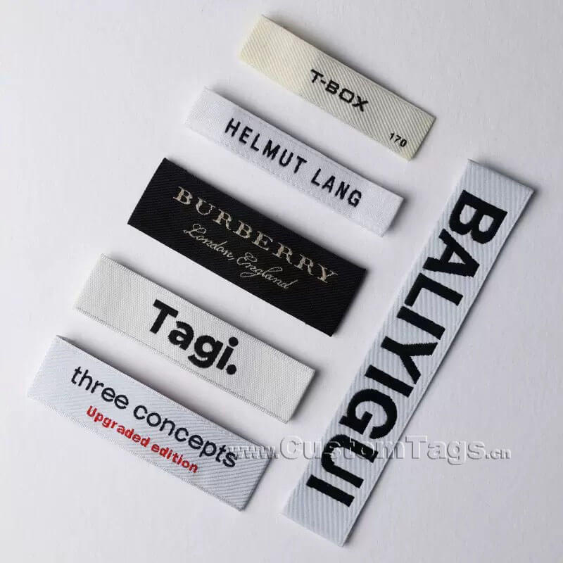 custom taffeta woven labels for clothing