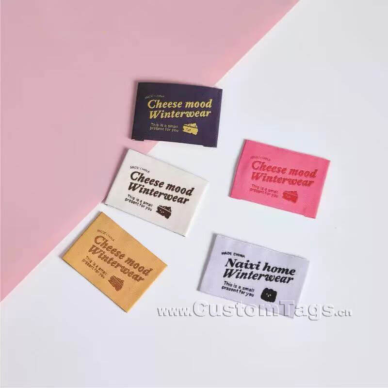 woven hem tags