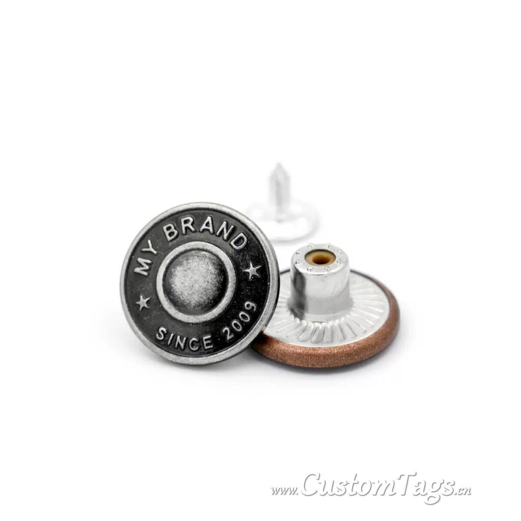 wholesale custom clothing buttons with logos
