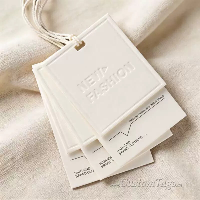 custom hang tags with string for clothing brand