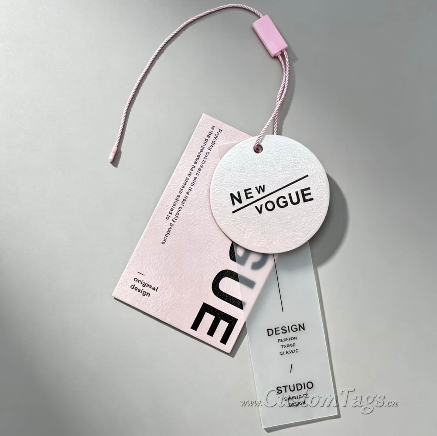 plastic hang tags