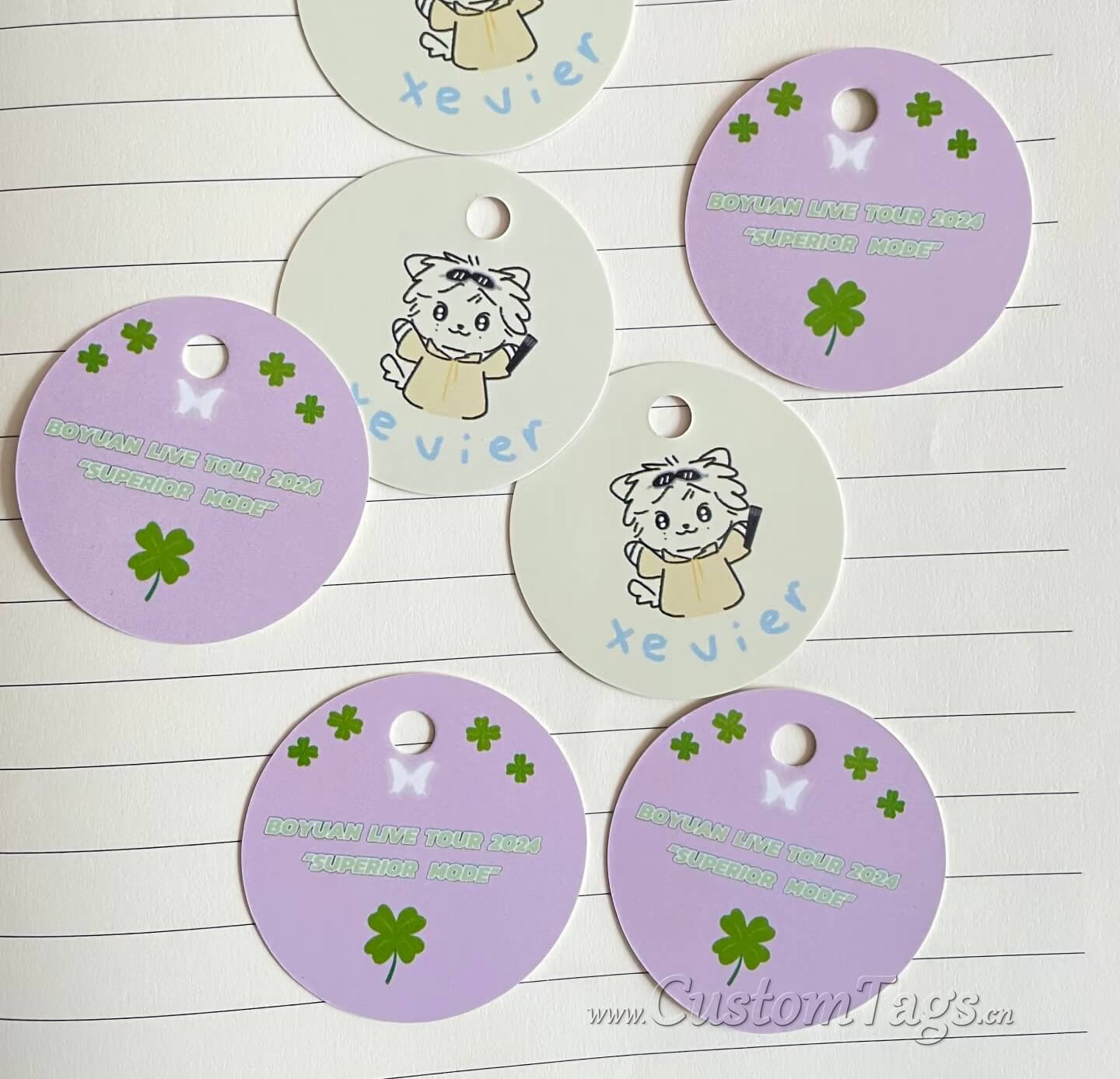 round hang tags