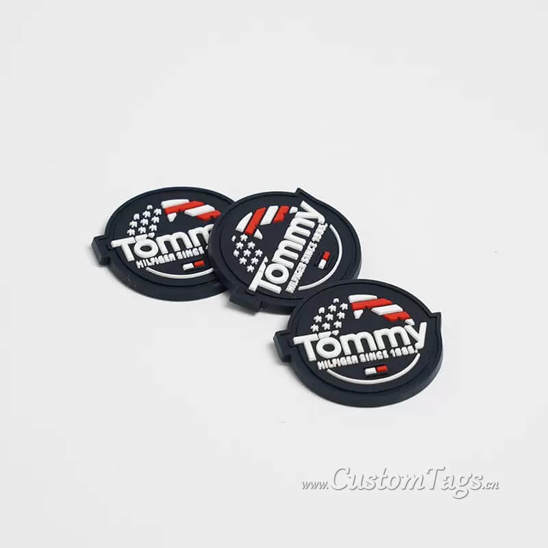 custom rubber labels & tags for clothing